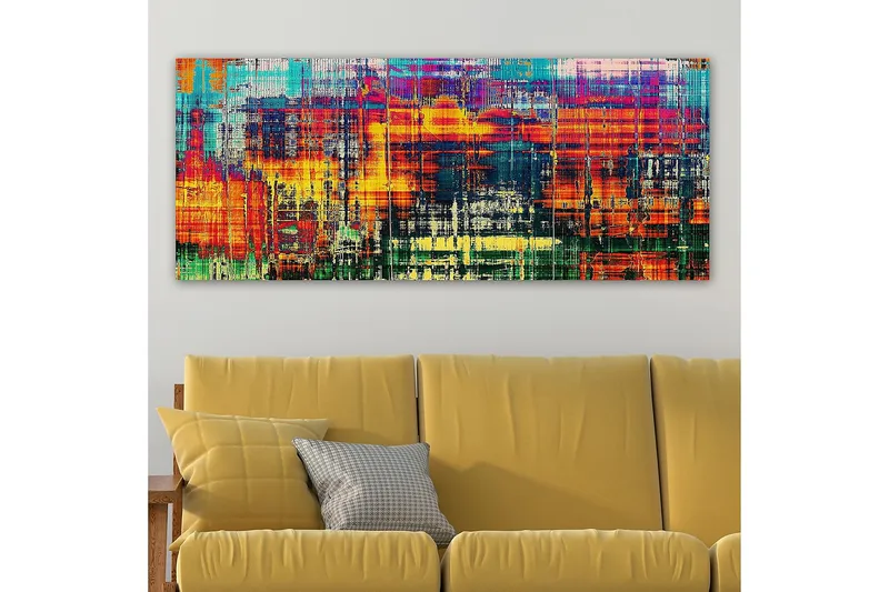 Canvasbillede YTY Abstract & Fractals Flerfarvet - 120x50 cm - Boligtilbehør - Billeder & kunst - Billeder på lærred