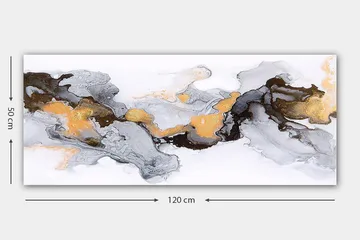 Canvasbillede YTY Abstract & Fractals Flerfarvet - 120x50 cm - Boligtilbehør - Billeder & kunst - Billeder på lærred