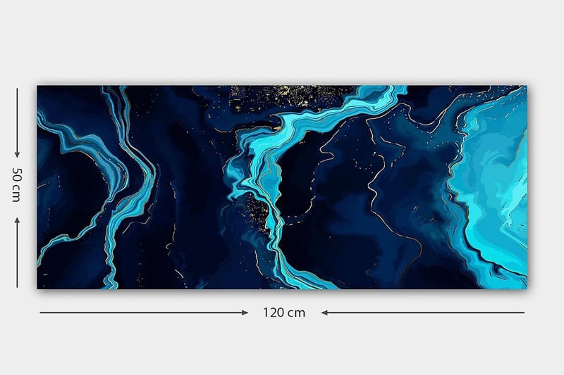 Canvasbillede YTY Abstract & Fractals Flerfarvet - 120x50 cm - Boligtilbehør - Billeder & kunst - Billeder på lærred