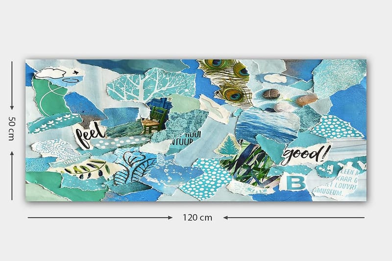 Canvasbillede YTY Abstract & Fractals Flerfarvet - 120x50 cm - Boligtilbehør - Billeder & kunst - Billeder på lærred