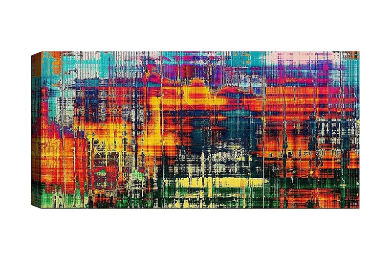 Canvasbillede YTY Abstract & Fractals Flerfarvet, 120x50 cm