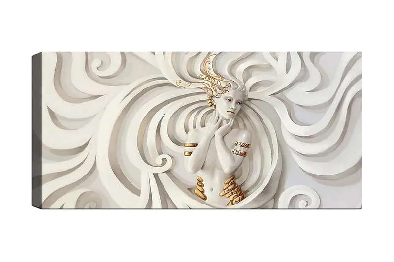 Canvasbillede YTY Abstract & Fractals Flerfarvet, 120x50 cm