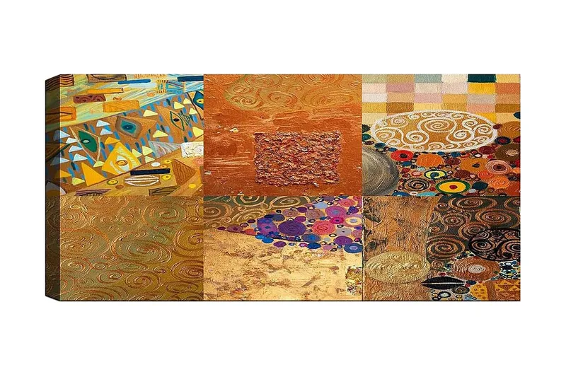 Canvasbillede YTY Abstract & Fractals Flerfarvet, 120x50 cm