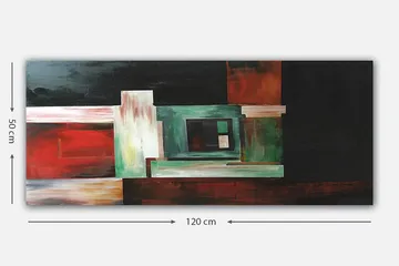 Canvasbillede YTY Abstract & Fractals Flerfarvet - 120x50 cm - Boligtilbehør - Billeder & kunst - Billeder på lærred