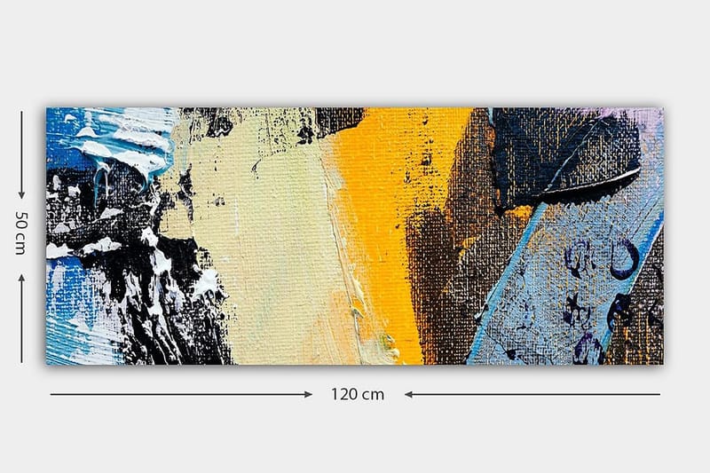 Canvasbillede YTY Abstract & Fractals Flerfarvet - 120x50 cm - Boligtilbehør - Billeder & kunst - Billeder på lærred