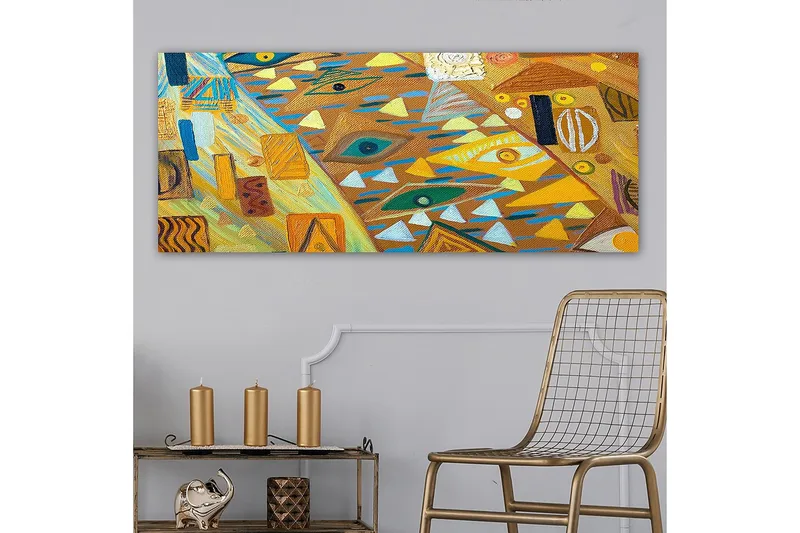 Canvasbillede YTY Abstract & Fractals Flerfarvet, 120x50 cm