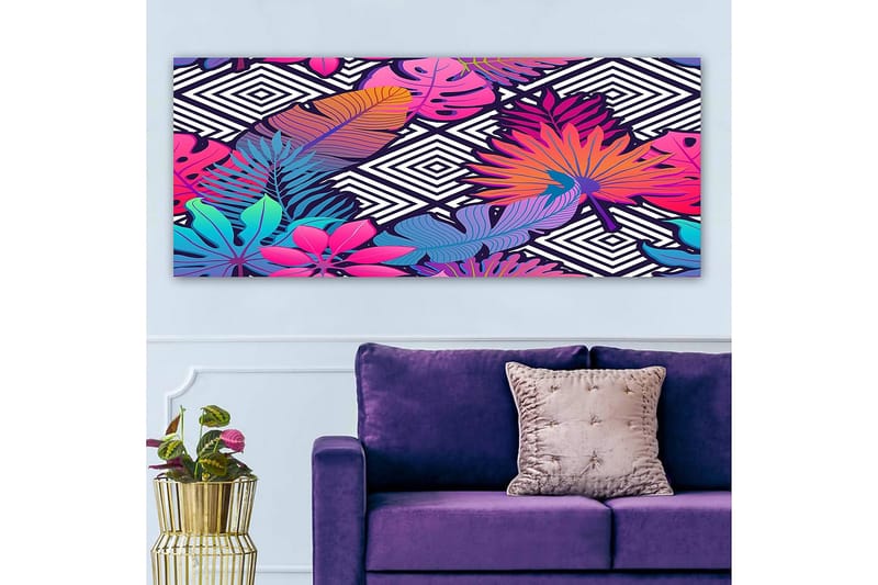 Canvasbillede YTY Abstract & Fractals Flerfarvet - 120x50 cm - Boligtilbehør - Billeder & kunst - Billeder på lærred