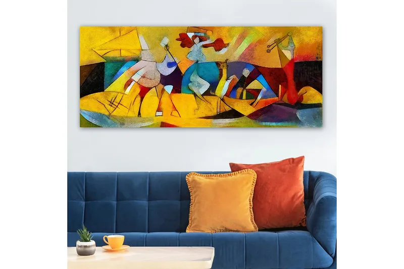 Canvasbillede YTY Abstract & Fractals Flerfarvet - 120x50 cm - Boligtilbehør - Billeder & kunst - Billeder på lærred