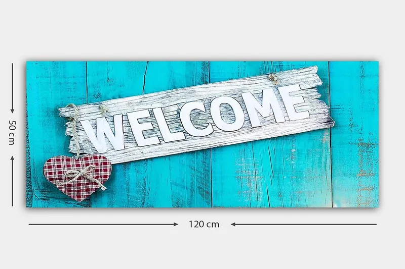 Canvasbillede YTY Abstract & Fractals Flerfarvet - 120x50 cm - Boligtilbehør - Billeder & kunst - Billeder på lærred