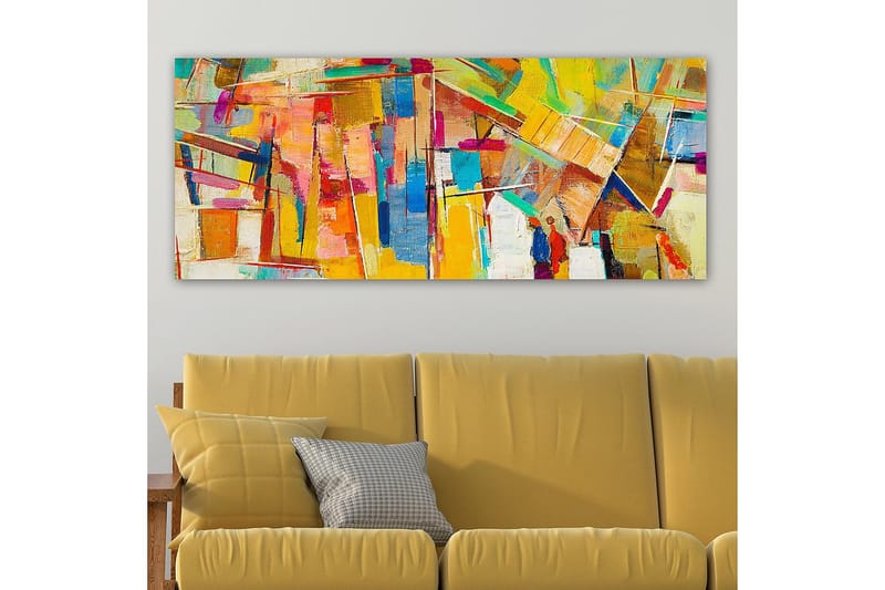 Canvasbillede YTY Abstract & Fractals Flerfarvet - 120x50 cm - Boligtilbehør - Billeder & kunst - Billeder på lærred
