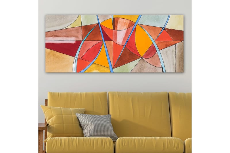 Canvasbillede YTY Abstract & Fractals Flerfarvet - 120x50 cm - Boligtilbehør - Billeder & kunst - Billeder på lærred