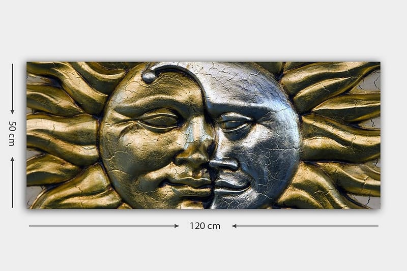 Canvasbillede YTY Abstract & Fractals Flerfarvet - 120x50 cm - Boligtilbehør - Billeder & kunst - Billeder på lærred