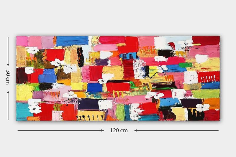 Canvasbillede YTY Abstract & Fractals Flerfarvet - 120x50 cm - Boligtilbehør - Billeder & kunst - Billeder på lærred