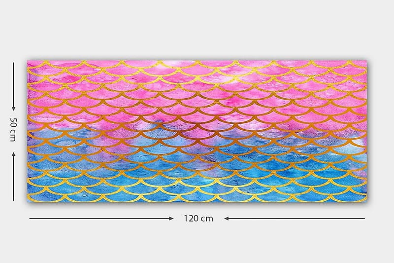 Canvasbillede YTY Abstract & Fractals Flerfarvet - 120x50 cm - Boligtilbehør - Billeder & kunst - Billeder på lærred