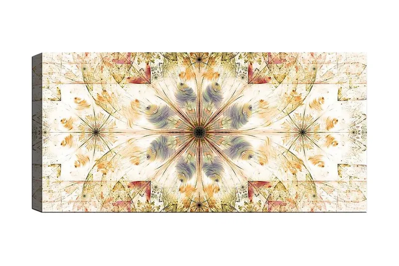 Canvasbillede YTY Abstract & Fractals Flerfarvet, 120x50 cm