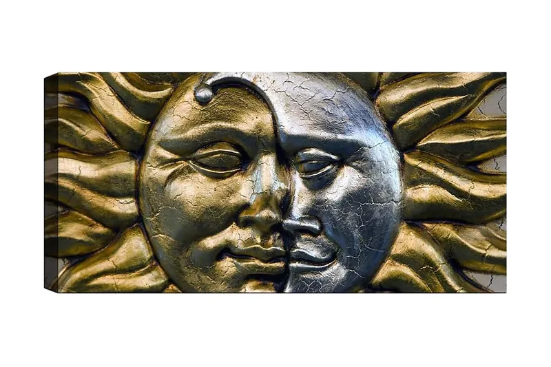 Canvasbillede YTY Abstract & Fractals Flerfarvet, 120x50 cm