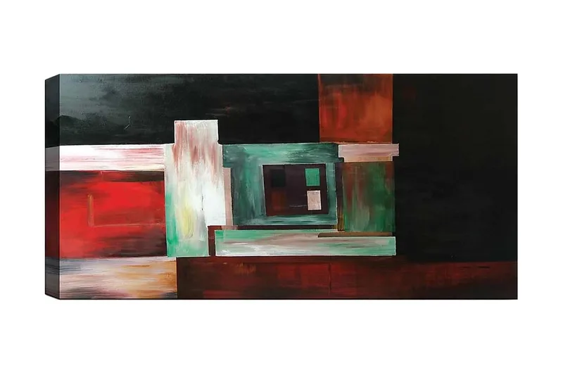 Canvasbillede YTY Abstract & Fractals Flerfarvet, 120x50 cm