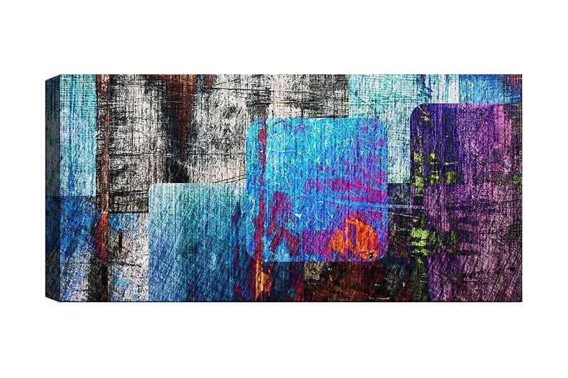 Canvasbillede YTY Abstract & Fractals Flerfarvet, 120x50 cm