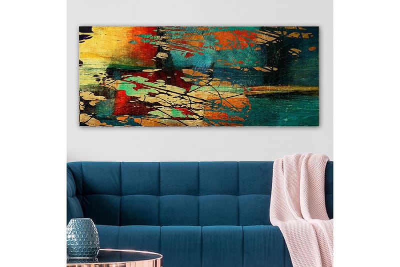Canvasbillede YTY Abstract & Fractals Flerfarvet - 120x50 cm - Boligtilbehør - Billeder & kunst - Billeder på lærred