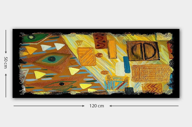 Canvasbillede YTY Abstract & Fractals Flerfarvet - 120x50 cm - Boligtilbehør - Billeder & kunst - Billeder på lærred