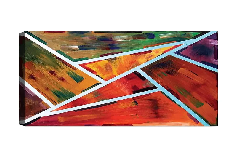 Canvasbillede YTY Abstract & Fractals Flerfarvet, 120x50 cm