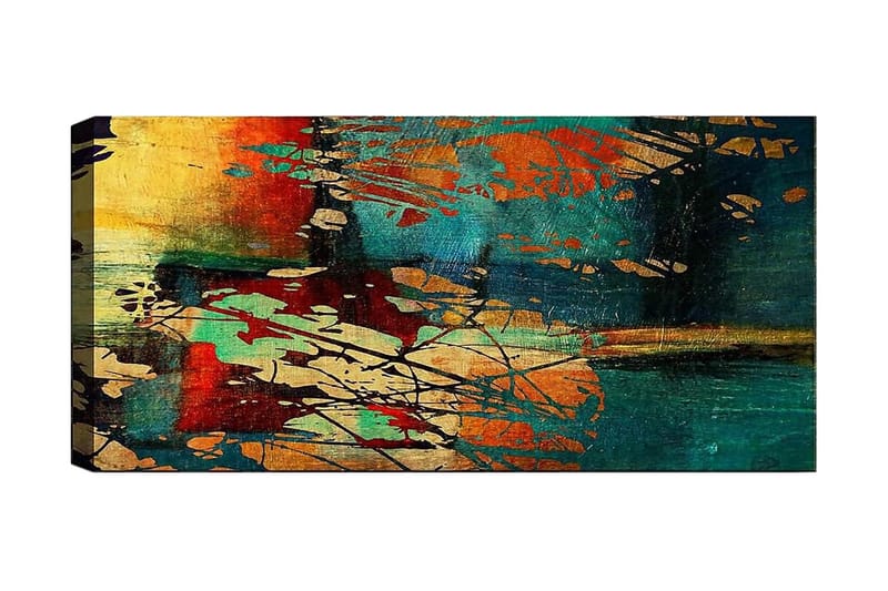 Canvasbillede YTY Abstract & Fractals Flerfarvet, 120x50 cm