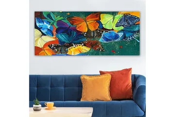 Canvasbillede YTY Animals Flerfarvet - 120x50 cm - Boligtilbehør - Billeder & kunst - Billeder på lærred