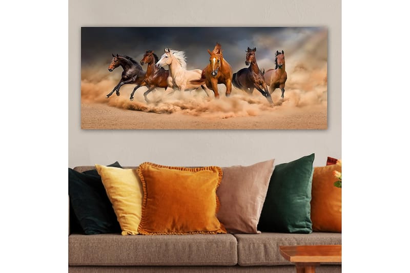 Canvasbillede YTY Animals Flerfarvet - 120x50 cm - Boligtilbehør - Billeder & kunst - Billeder på lærred