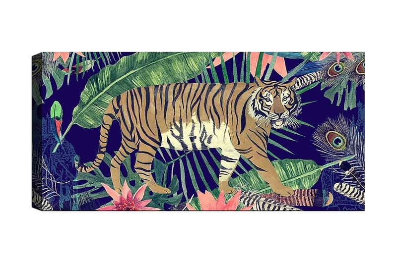 Canvasbillede YTY Animals Flerfarvet - 120x50 cm - Boligtilbehør - Billeder & kunst - Billeder på lærred