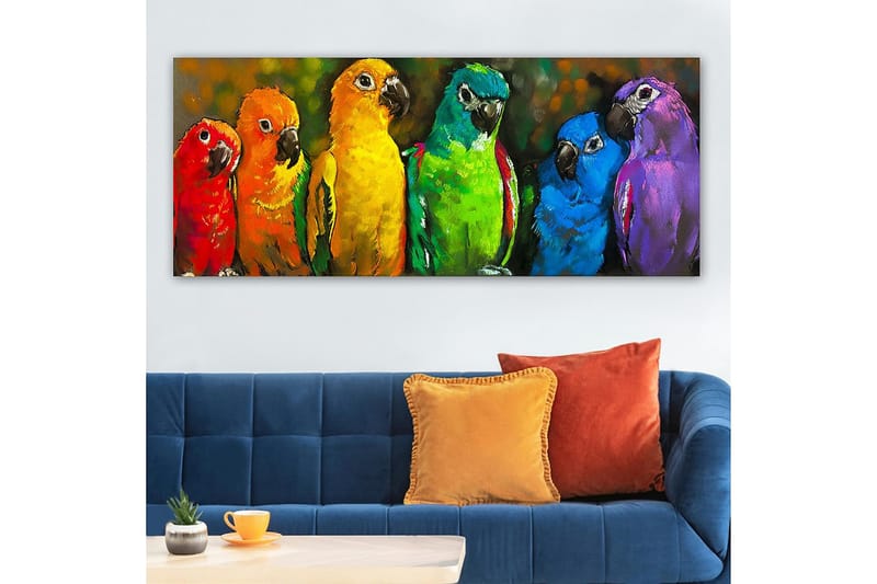 Canvasbillede YTY Animals Flerfarvet - 120x50 cm - Boligtilbehør - Billeder & kunst - Billeder på lærred