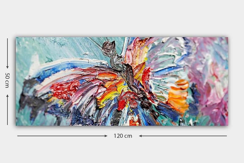 Canvasbillede YTY Animals Flerfarvet - 120x50 cm - Boligtilbehør - Billeder & kunst - Billeder på lærred