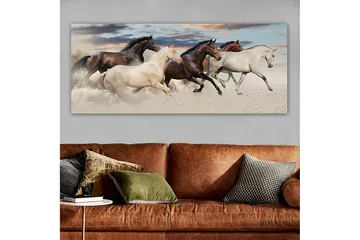 Canvasbillede YTY Animals Flerfarvet - 120x50 cm - Boligtilbehør - Billeder & kunst - Billeder på lærred