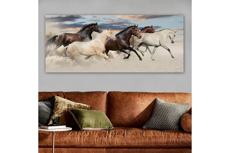 Canvasbillede YTY Animals Flerfarvet - 120x50 cm - Boligtilbehør - Billeder & kunst - Billeder på lærred