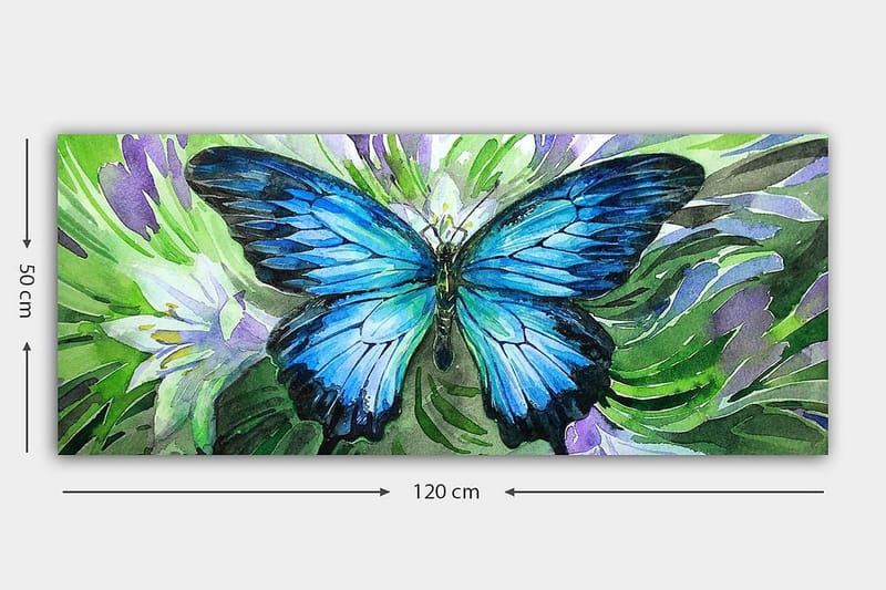 Canvasbillede YTY Animals Flerfarvet - 120x50 cm - Boligtilbehør - Billeder & kunst - Billeder på lærred