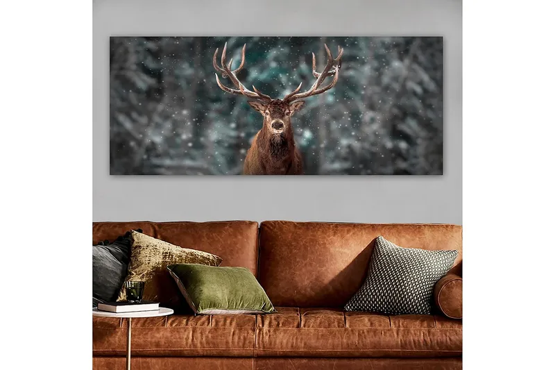 Canvasbillede YTY Animals Flerfarvet - 120x50 cm - Boligtilbehør - Billeder & kunst - Billeder på lærred
