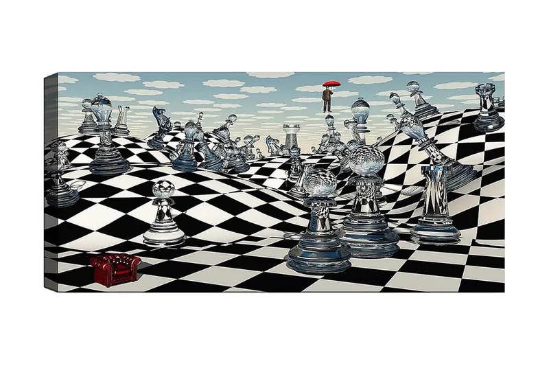 Canvasbillede YTY Animals Flerfarvet, 120x50 cm