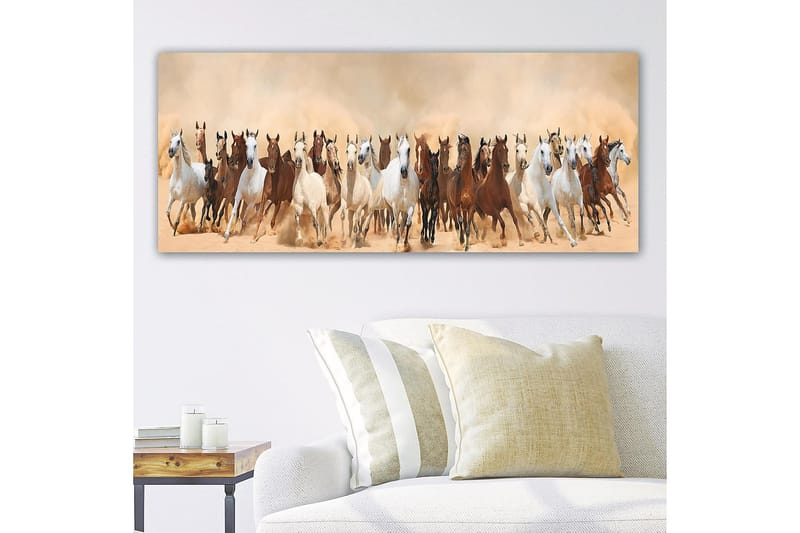 Canvasbillede YTY Animals Flerfarvet - 120x50 cm - Boligtilbehør - Billeder & kunst - Billeder på lærred