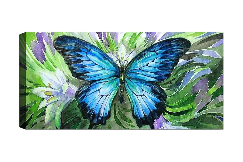 Canvasbillede YTY Animals Flerfarvet, 120x50 cm