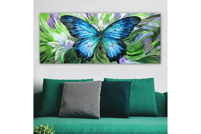 Canvasbillede YTY Animals Flerfarvet - 120x50 cm - Boligtilbehør - Billeder & kunst - Billeder på lærred