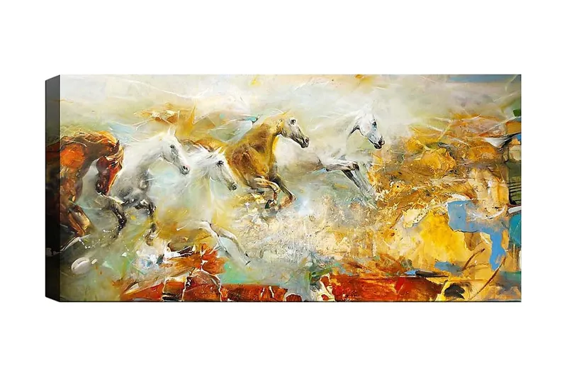 Canvasbillede YTY Animals Flerfarvet, 120x50 cm