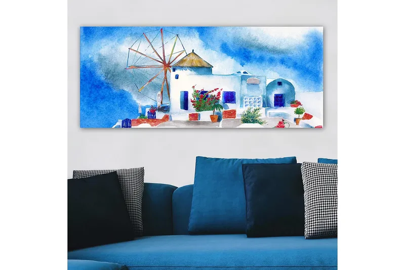 Canvasbillede YTY Buildings & Cityscapes Flerfarvet - 120x50 cm - Boligtilbehør - Billeder & kunst - Billeder på lærred