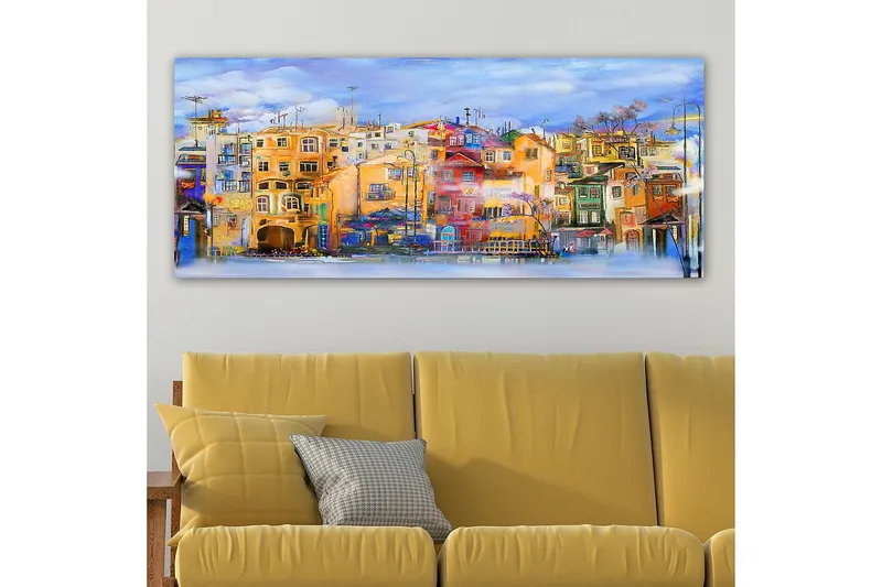Canvasbillede YTY Buildings & Cityscapes Flerfarvet - 120x50 cm - Boligtilbehør - Billeder & kunst - Billeder på lærred