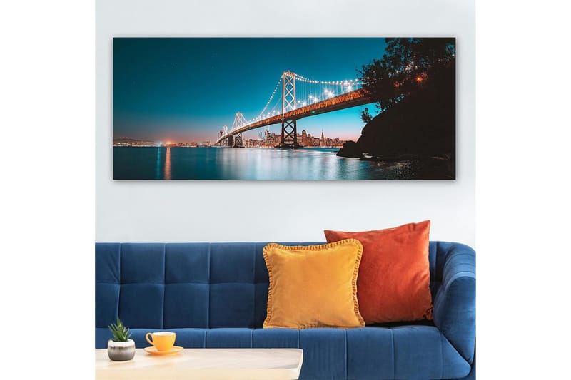 Canvasbillede YTY Buildings & Cityscapes Flerfarvet - 120x50 cm - Boligtilbehør - Billeder & kunst - Billeder på lærred