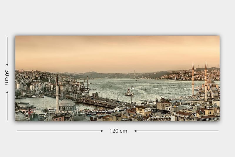 Canvasbillede YTY Buildings & Cityscapes Flerfarvet - 120x50 cm - Boligtilbehør - Billeder & kunst - Billeder på lærred