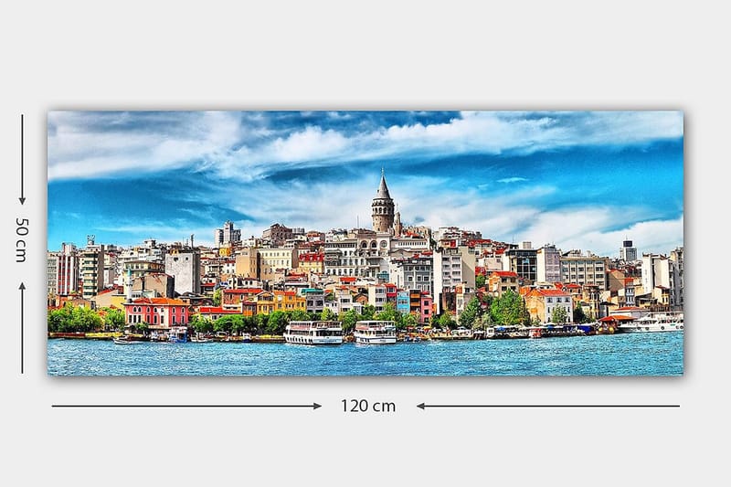 Canvasbillede YTY Buildings & Cityscapes Flerfarvet - 120x50 cm - Boligtilbehør - Billeder & kunst - Billeder på lærred