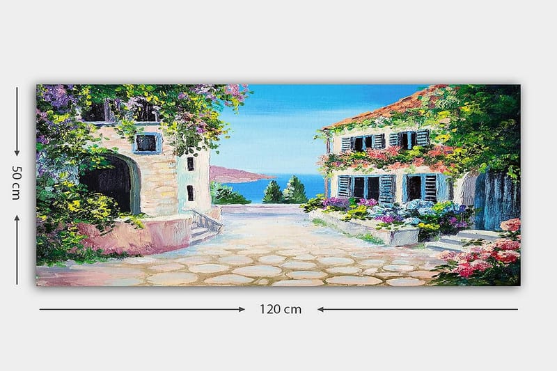 Canvasbillede YTY Buildings & Cityscapes Flerfarvet - 120x50 cm - Boligtilbehør - Billeder & kunst - Billeder på lærred