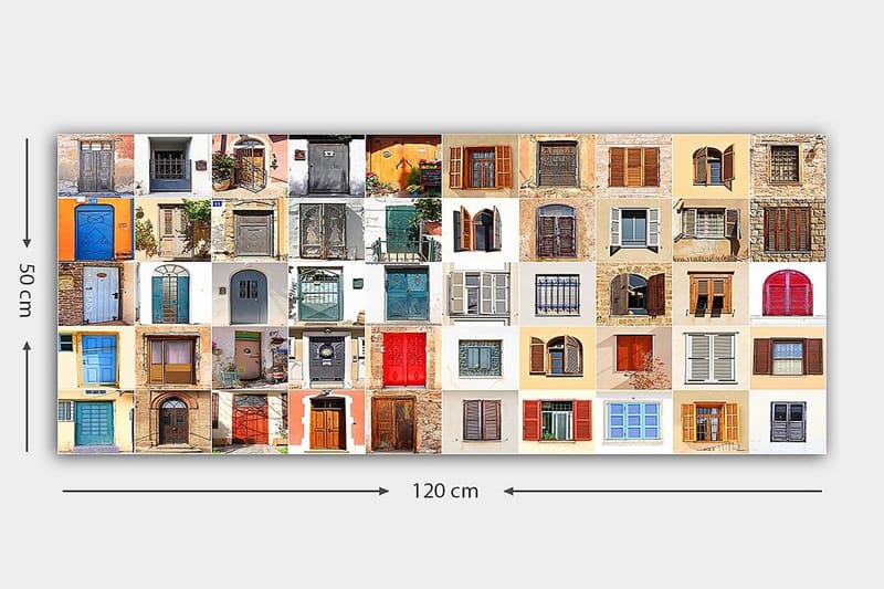 Canvasbillede YTY Buildings & Cityscapes Flerfarvet - 120x50 cm - Boligtilbehør - Billeder & kunst - Billeder på lærred