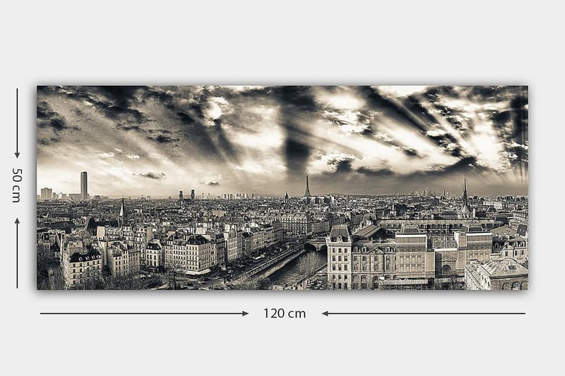 Canvasbillede YTY Buildings & Cityscapes Flerfarvet - 120x50 cm - Boligtilbehør - Billeder & kunst - Billeder på lærred