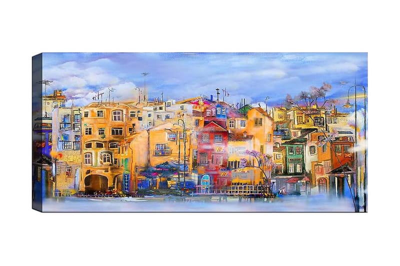 Canvasbillede YTY Buildings & Cityscapes Flerfarvet - 120x50 cm - Boligtilbehør - Billeder & kunst - Billeder på lærred