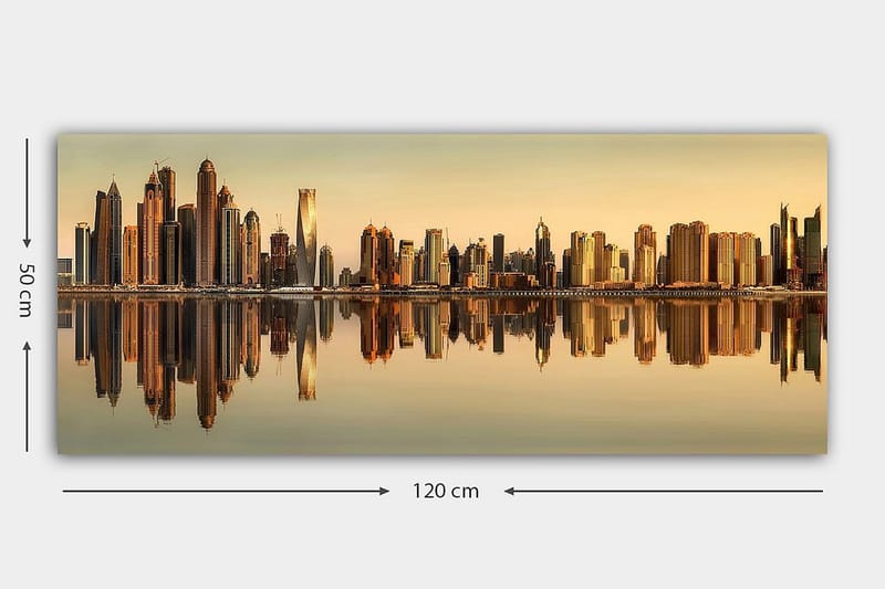 Canvasbillede YTY Buildings & Cityscapes Flerfarvet - 120x50 cm - Boligtilbehør - Billeder & kunst - Billeder på lærred